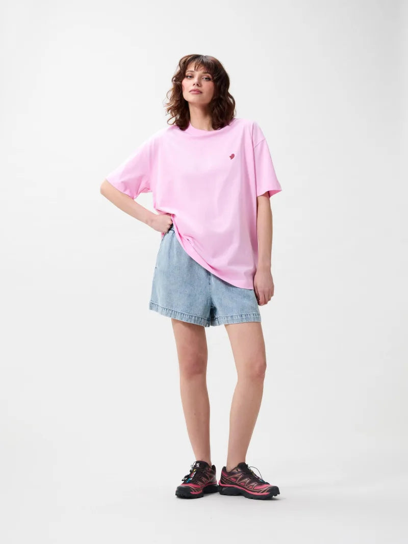 Oversized Graphic Tshirt van Catwalk Junkie, kleur Soft Pink
