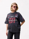 Oversized Graphic Tshirt van Catwalk Junkie, kleur Dark Grey