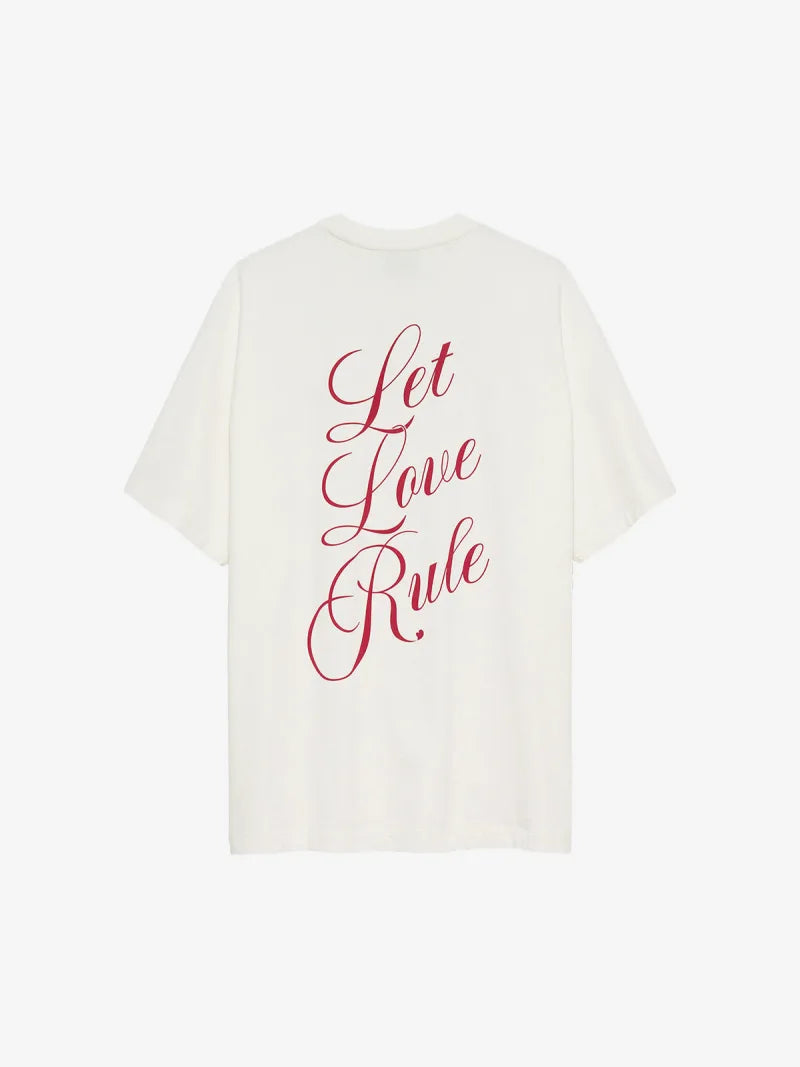 Oversized Graphic Tshirt van Catwalk Junkie, kleur Off White