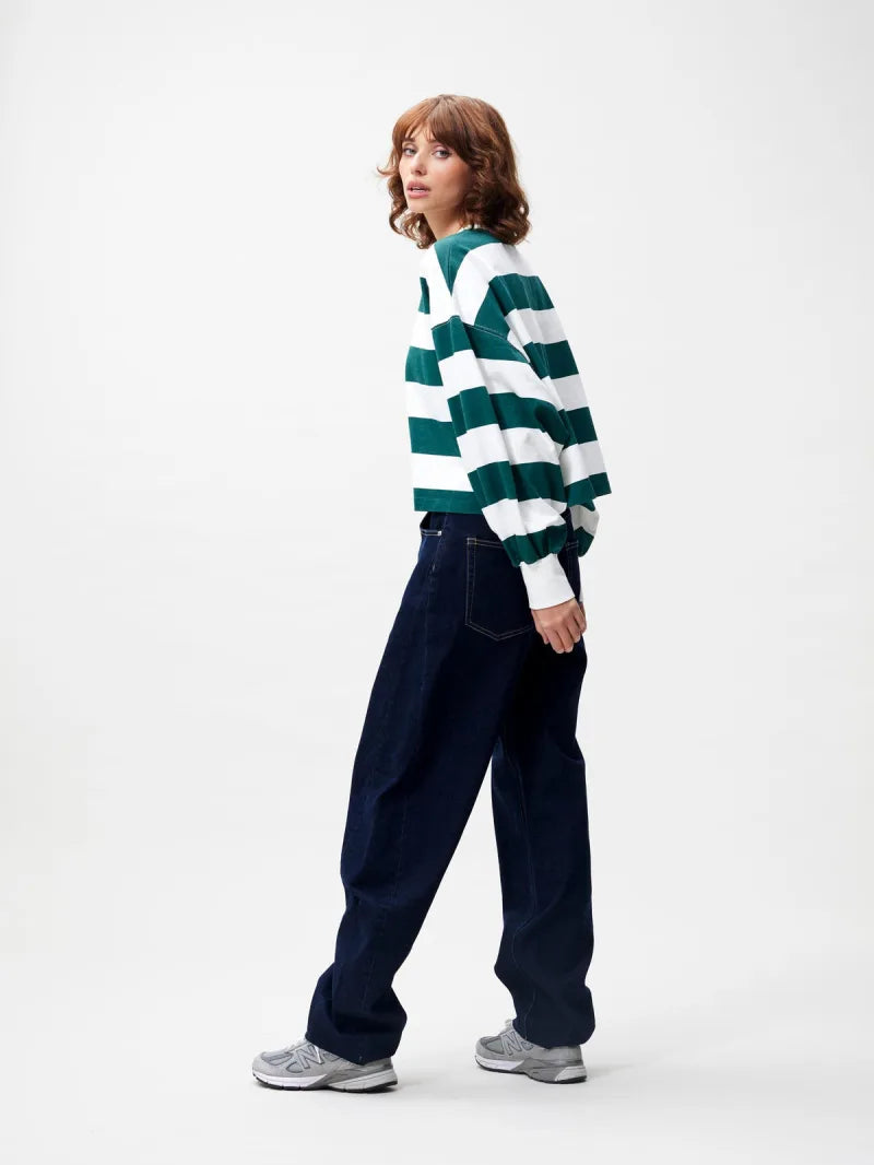Oversized Striped Long Sleeve van Catwalk Junkie, kleur Sea Moss