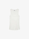 Scoop Neck Rib Singlet van Catwalk Junkie, kleur Off White