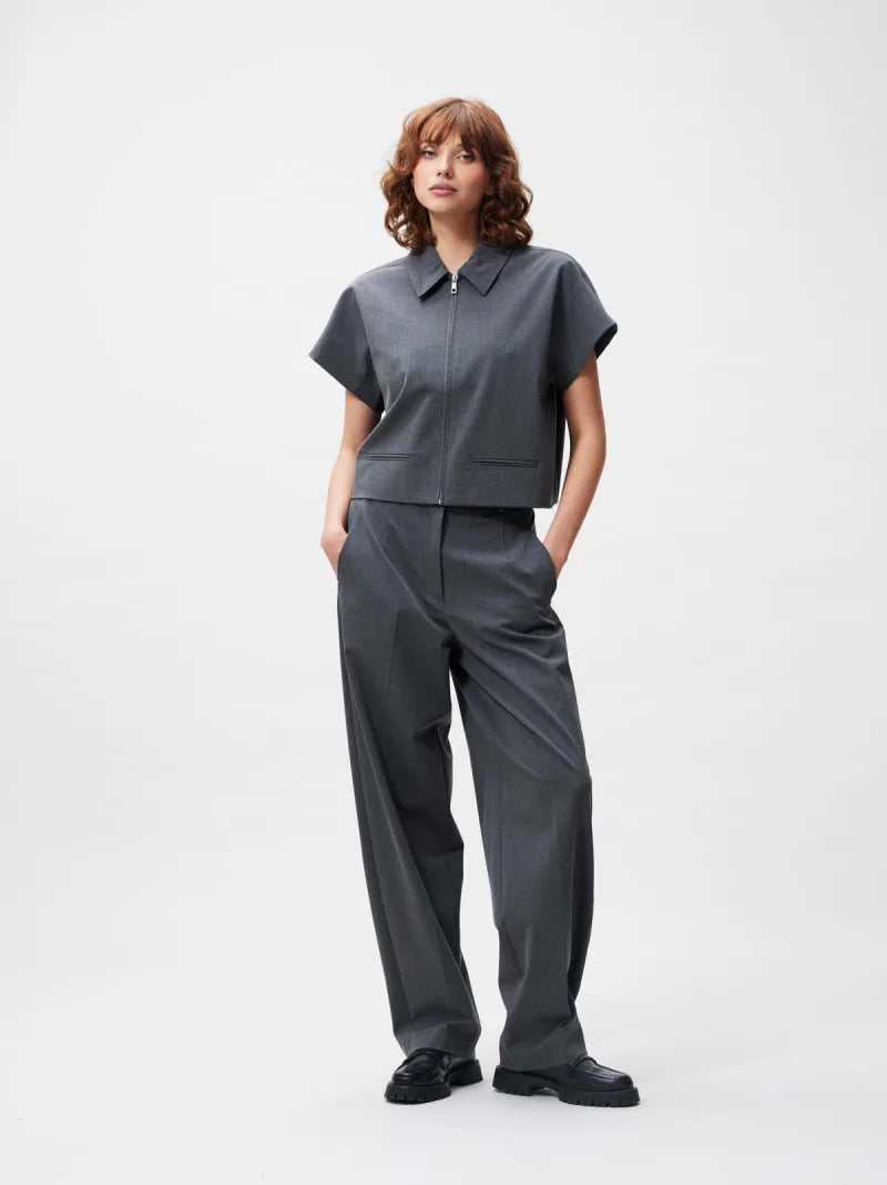 Short Sleeve Jacket van Catwalk Junkie, kleur Dark Grey Melange