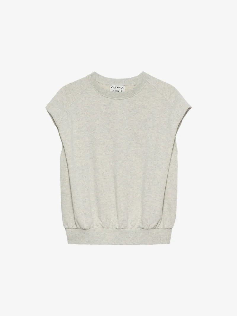 Sleeveless Sweater van Catwalk Junkie, kleur Light Grey  Melange