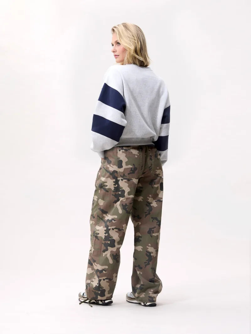 Sporty Graphic Sweater van Catwalk Junkie, kleur Light Grey Melange