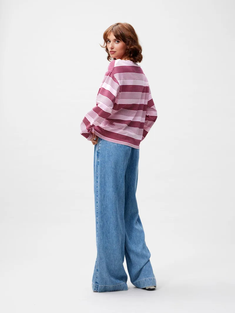 Striped Long Sleeve van Catwalk Junkie, kleur Rhubarb