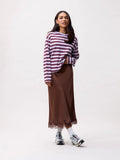 Striped Long Sleeve van Catwalk Junkie, kleur Lavender Frost