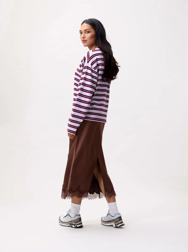 Striped Long Sleeve van Catwalk Junkie, kleur Lavender Frost
