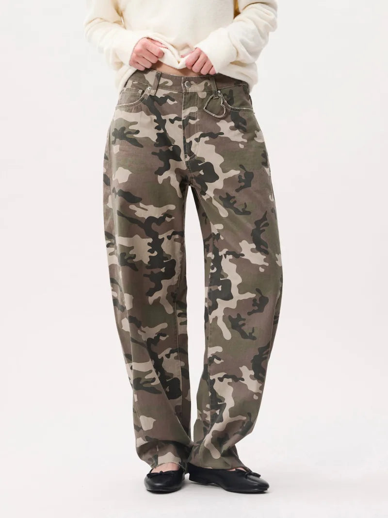 Super Barrel Fit Camo Jeans van Catwalk Junkie, kleur Mountain View