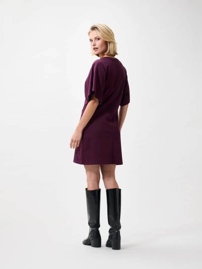 T-Shirt Dress van Catwalk Junkie, kleur Winetasting