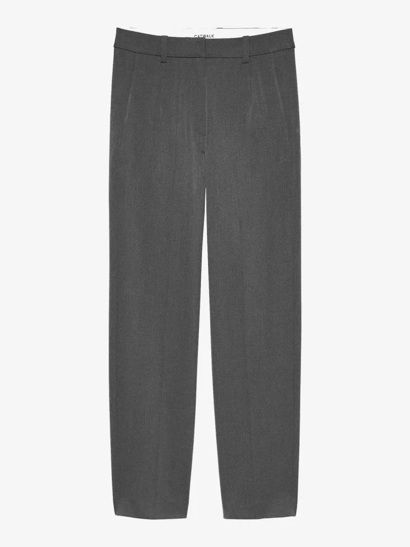 Tapered Trousers van Catwalk Junkie, kleur Dark Grey Melange