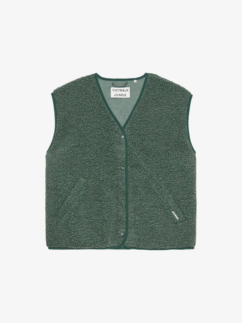 Teddy Bodywarmer van Catwalk Junkie, kleur Pine Forest