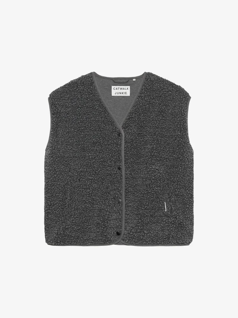 Teddy Bodywarmer van Catwalk Junkie, kleur Carbon