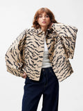 Tiger Cape Jacket van Catwalk Junkie, kleur Incense