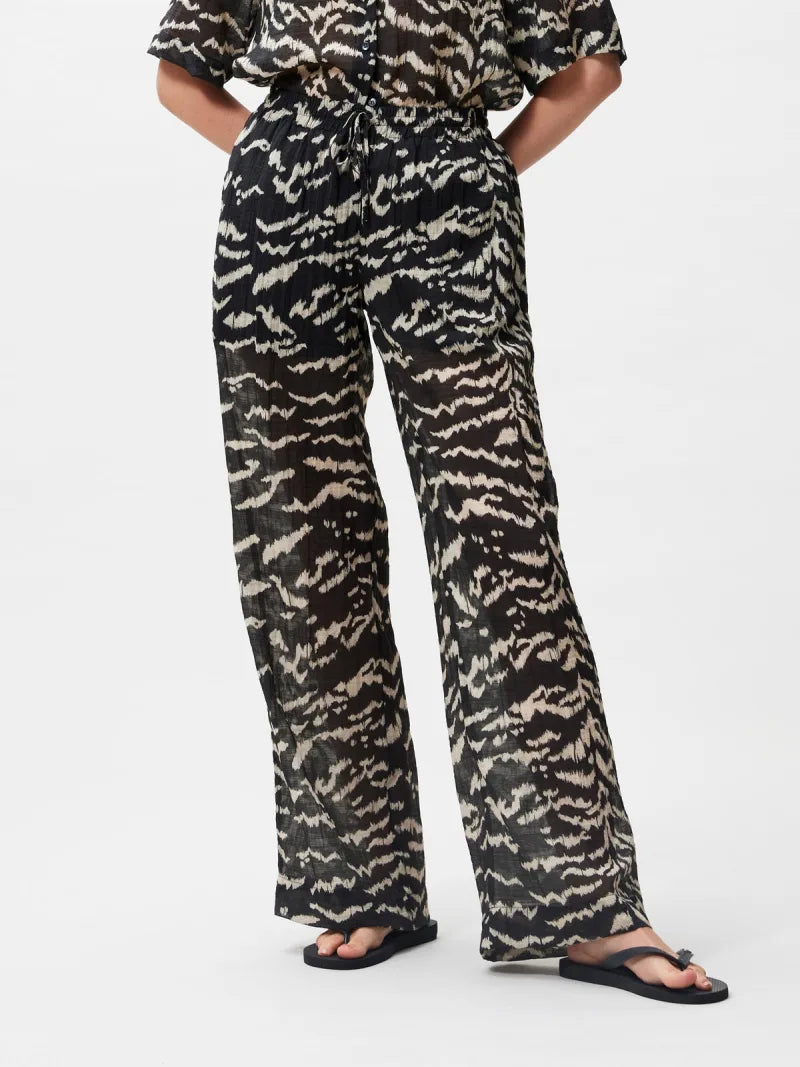 Tiger Pull On Trousers van Catwalk Junkie, kleur Black