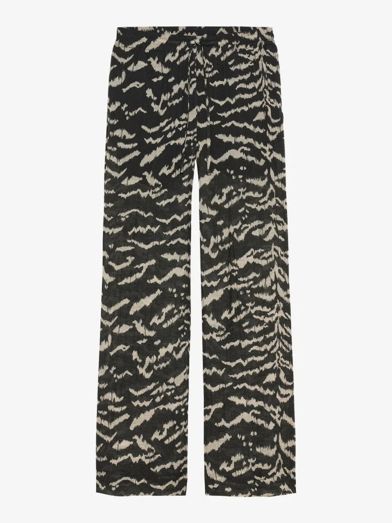 Tiger Pull On Trousers van Catwalk Junkie, kleur Black