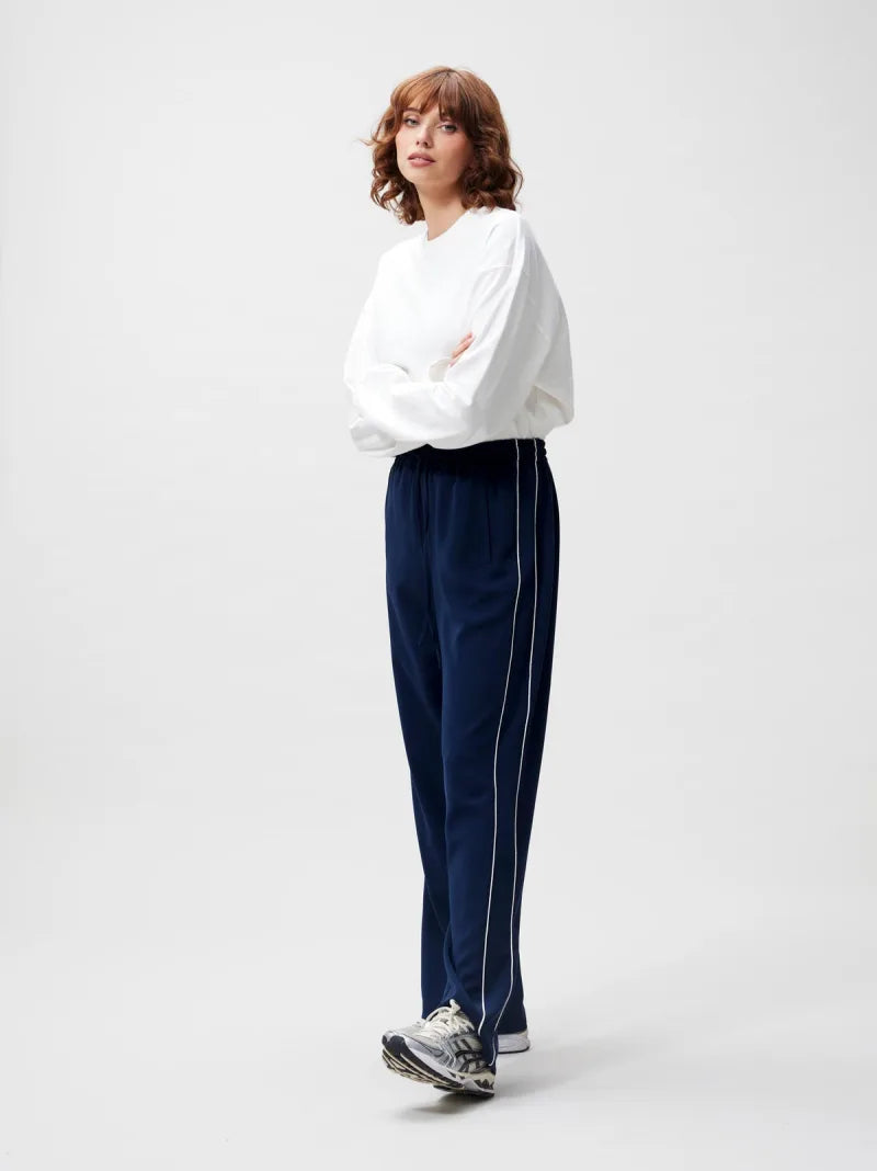 Tracksuit Trousers With Piping van Catwalk Junkie, kleur Navy Blazer