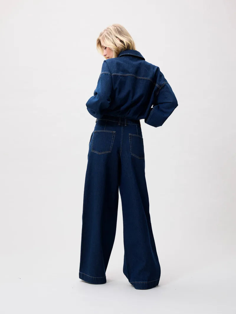 Truck In Denim Jacket van Catwalk Junkie, kleur Dark Blue