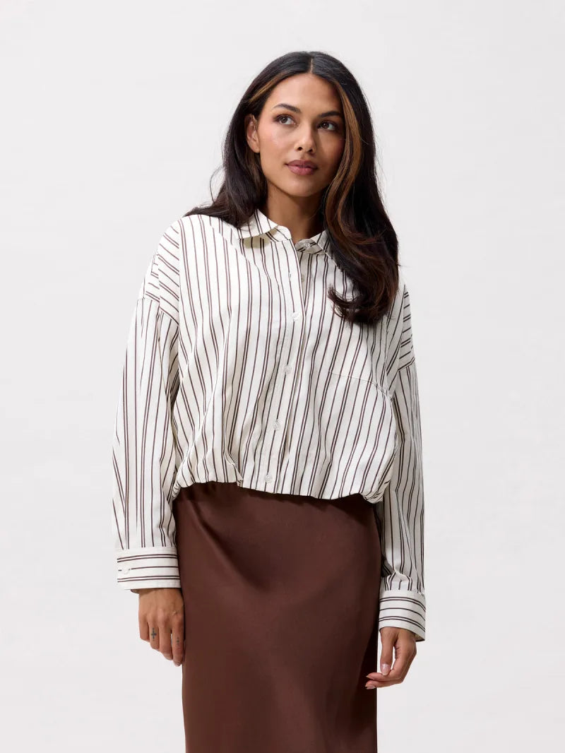 Tuck In Blouse van Catwalk Junkie, kleur cream
