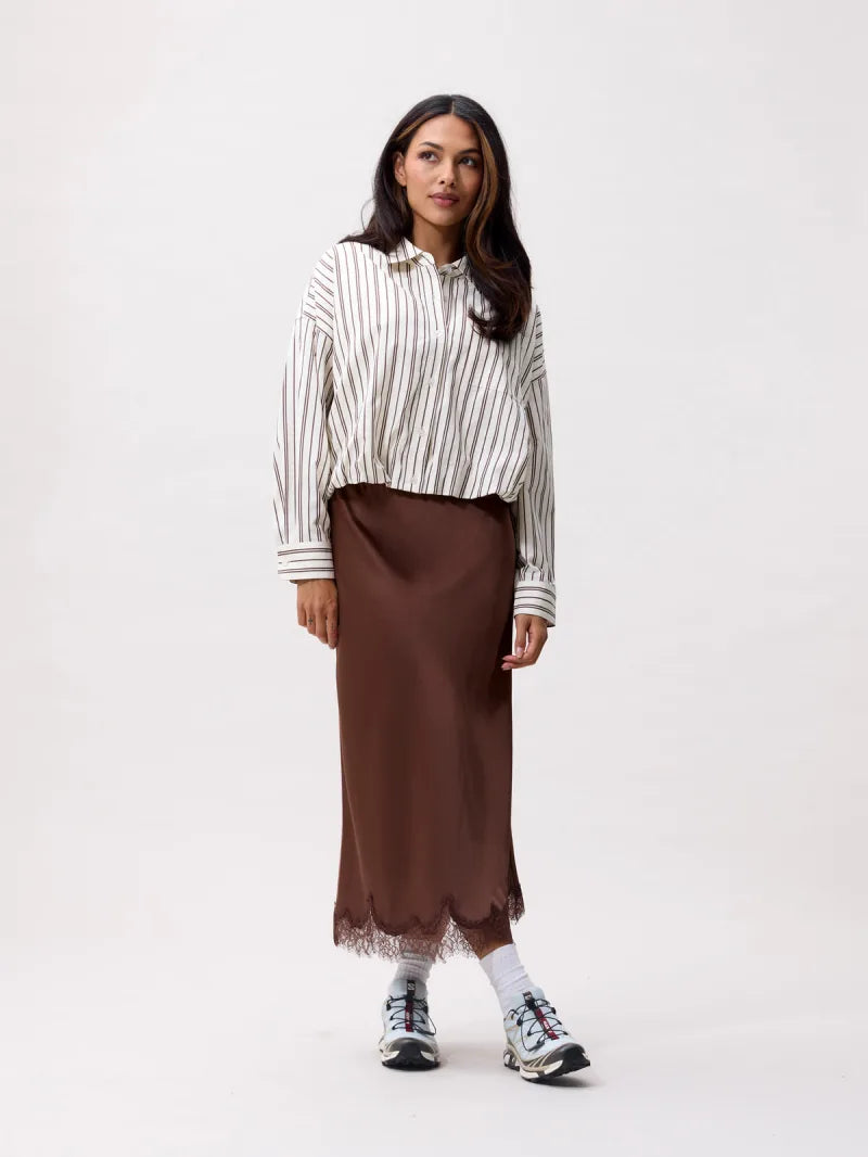 Tuck In Blouse van Catwalk Junkie, kleur cream