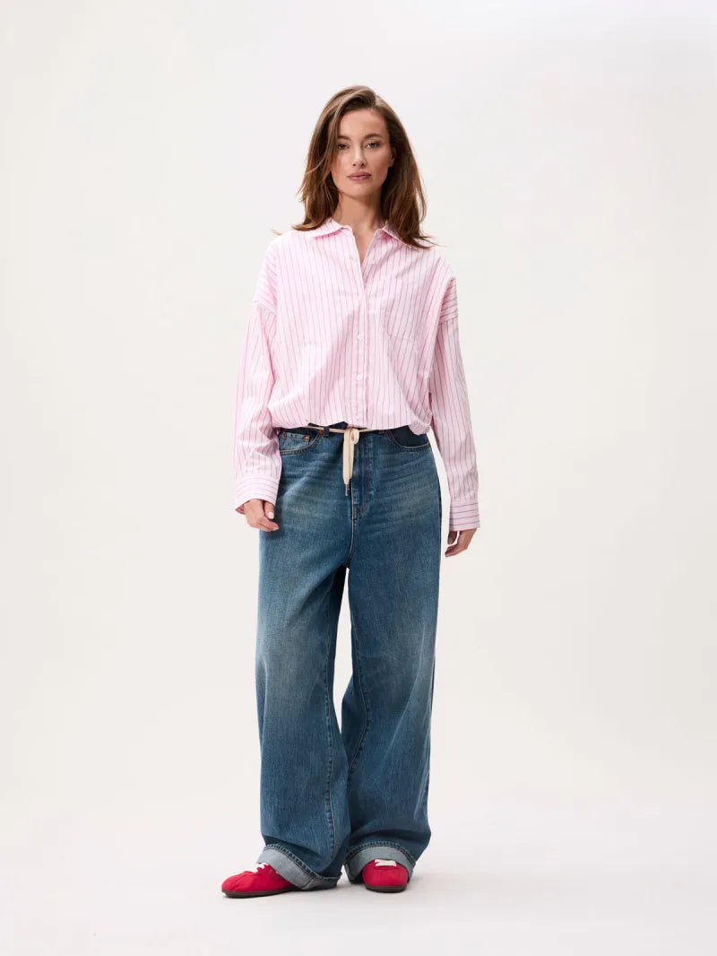 Tuck In Blouse van Catwalk Junkie, kleur Pink