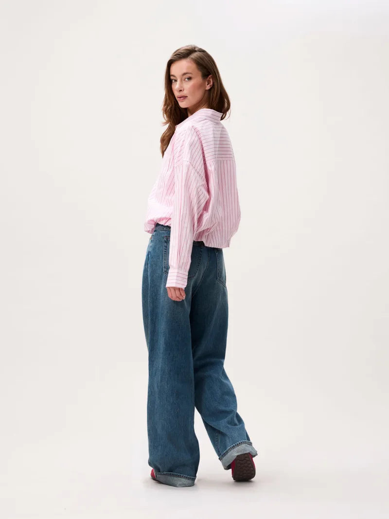 Tuck In Blouse van Catwalk Junkie, kleur Pink