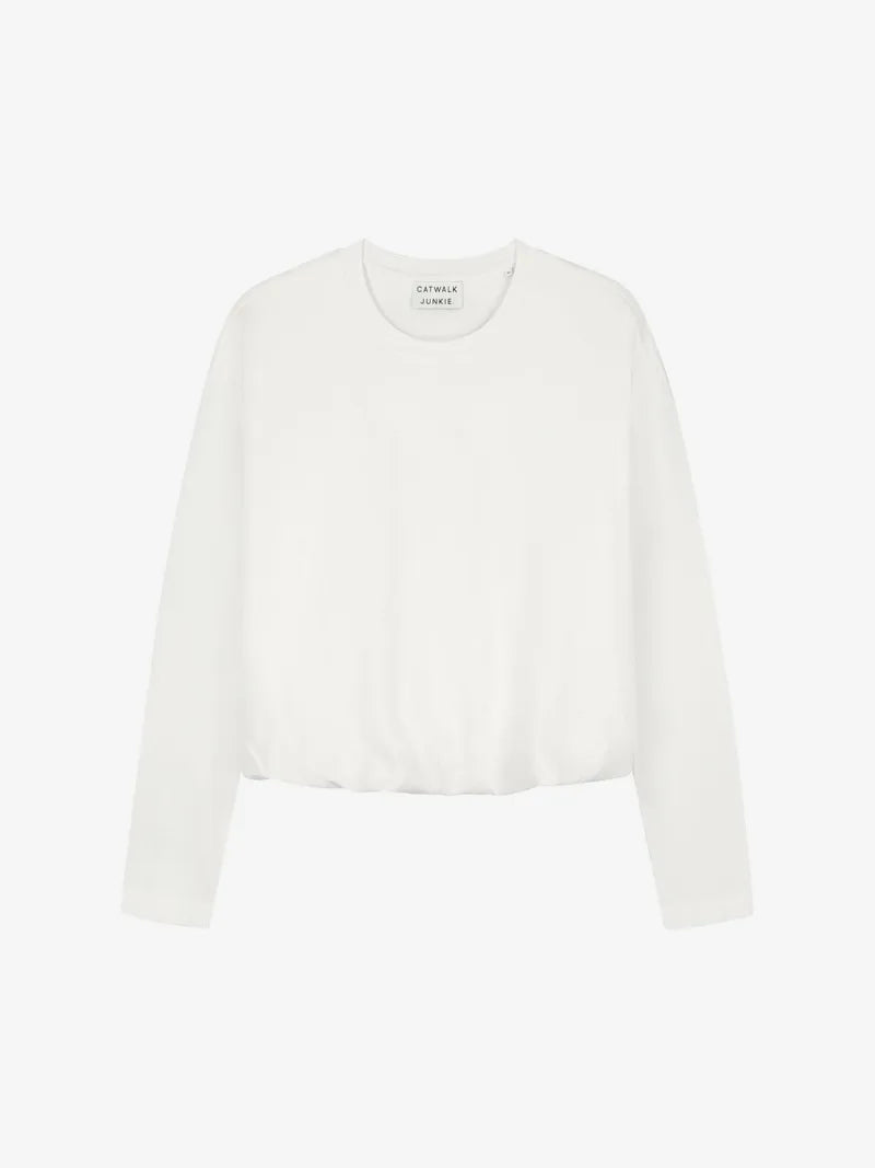 Tuck In Longsleeve van Catwalk Junkie, kleur Off White