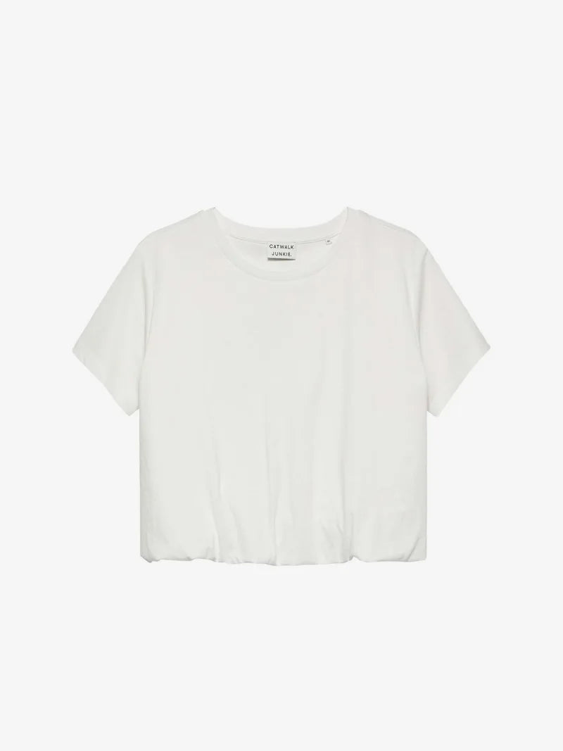 Tuck In Tshirt van Catwalk Junkie, kleur Off White