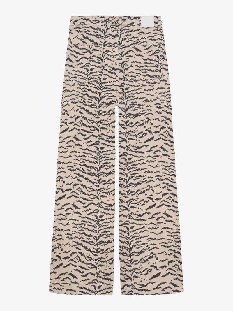 Wide Leg Tiger Jeans van Catwalk Junkie, kleur Incense