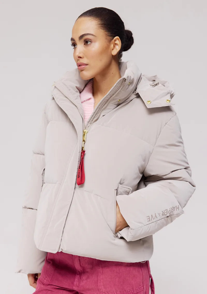 Winterjas Abbie van Harper & Yve, kleur Stone
