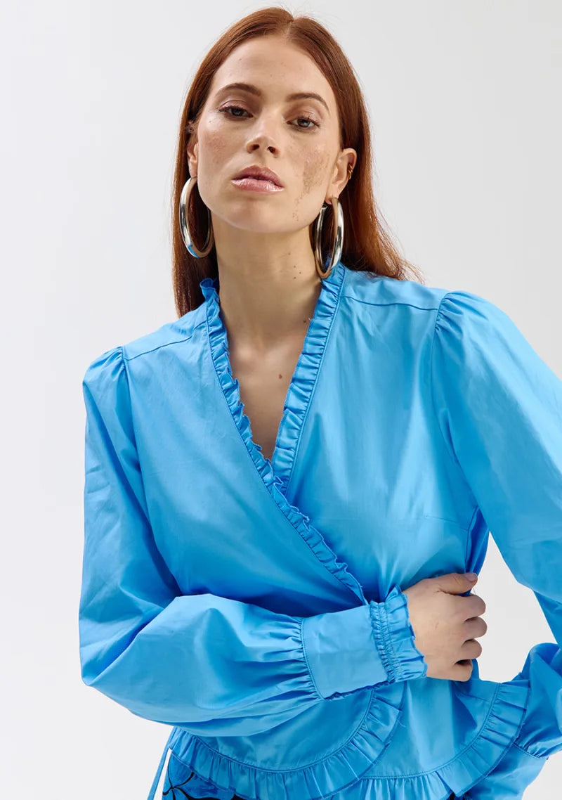 Blouse Coby van Harper & Yve, kleur Salty Water