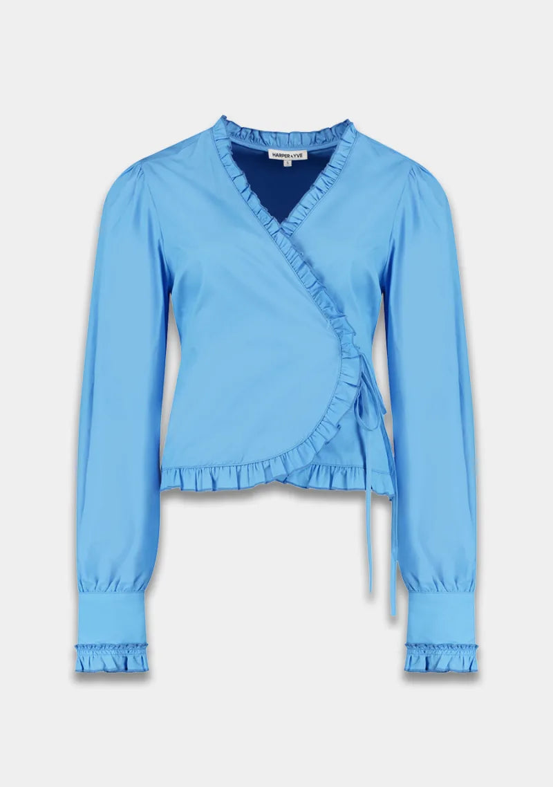 Blouse Coby van Harper & Yve, kleur Salty Water
