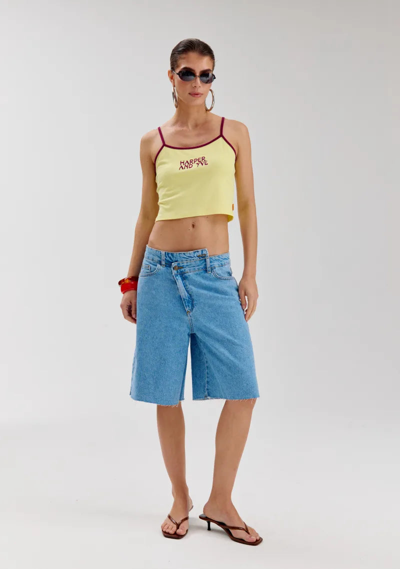Short Dionne van Harper & Yve, kleur Mid Blue