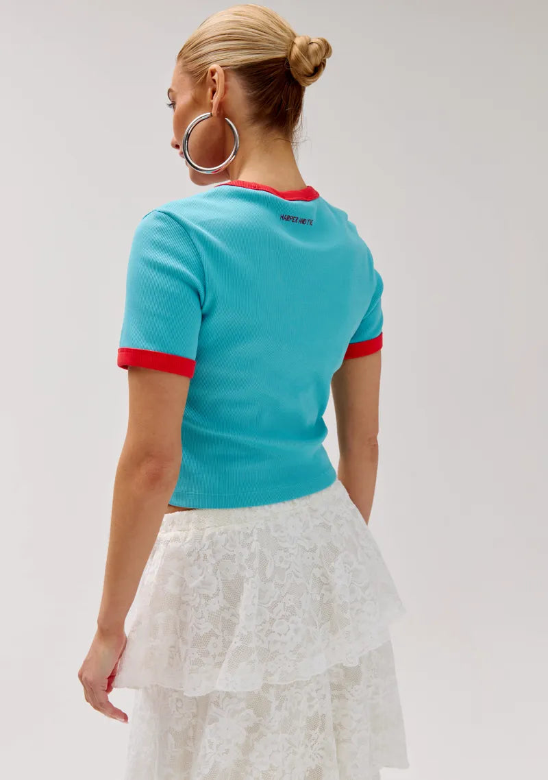 Top Emmy van Harper & Yve, kleur Baby Blue