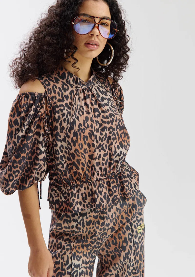 Blouse Jacey van Harper & Yve, kleur Lexie Leopard