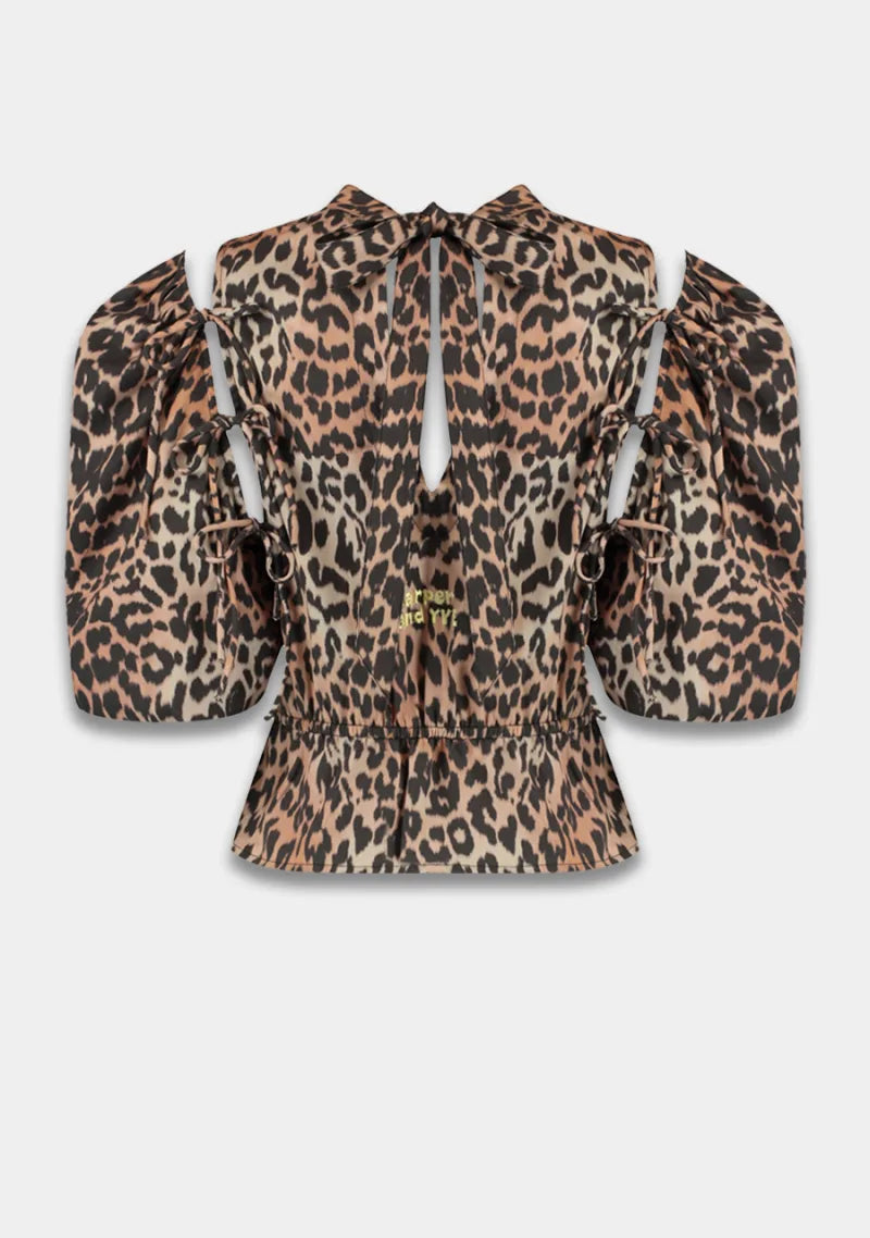 Blouse Jacey van Harper & Yve, kleur Lexie Leopard