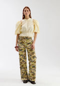 Blouse Jacey van Harper & Yve, kleur Yellow Stripe