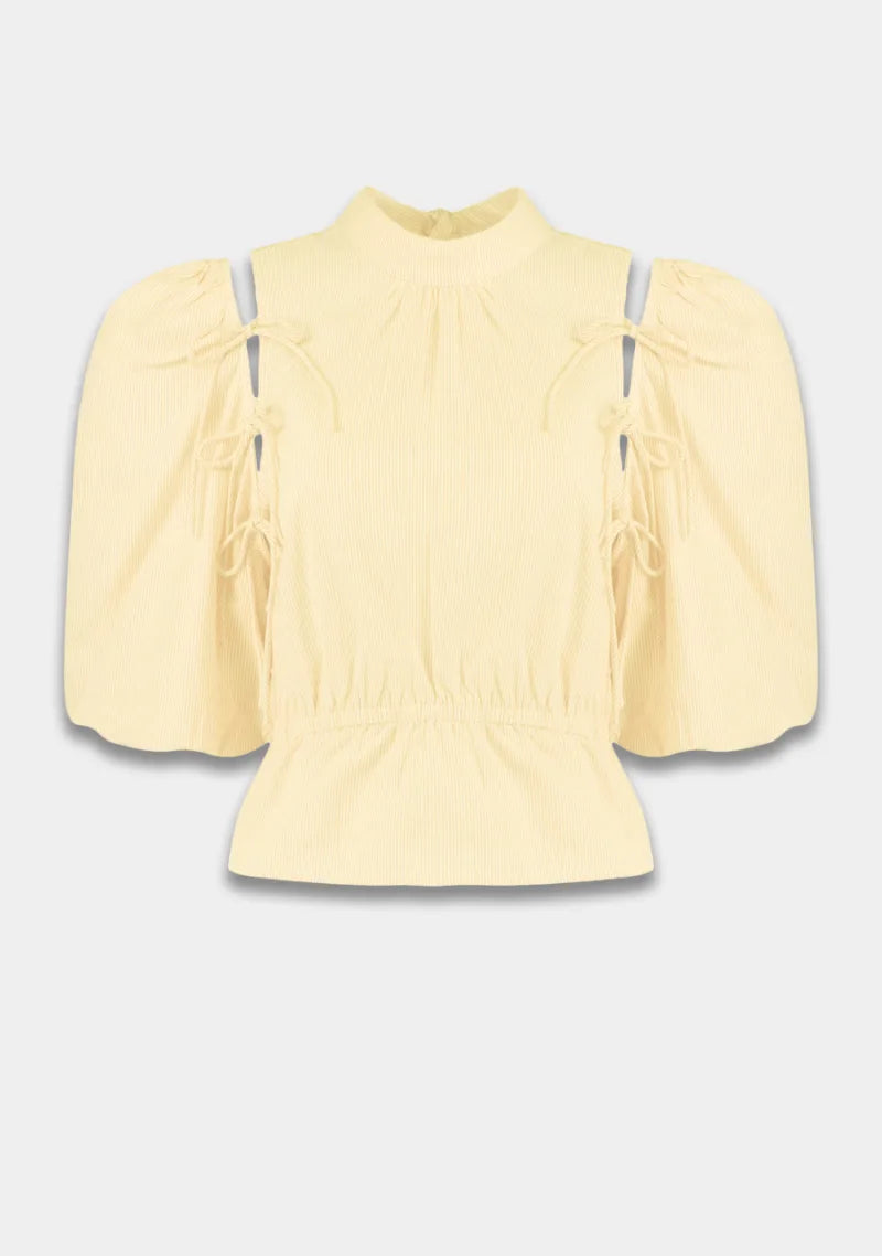 Blouse Jacey van Harper & Yve, kleur Yellow Stripe