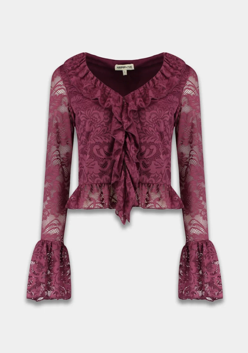 Blouse Jaden van Harper & Yve, kleur Cassis