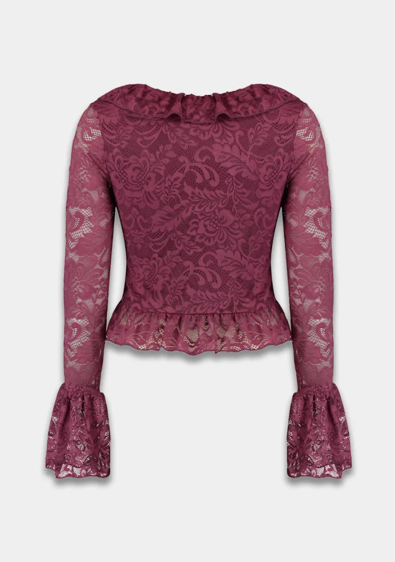 Blouse Jaden van Harper & Yve, kleur Cassis