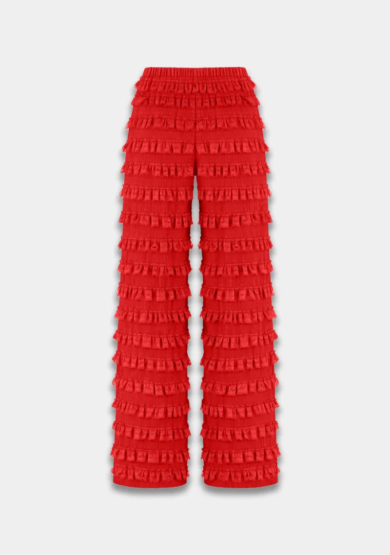 Broek Lo van Harper & Yve, kleur High Risk Red