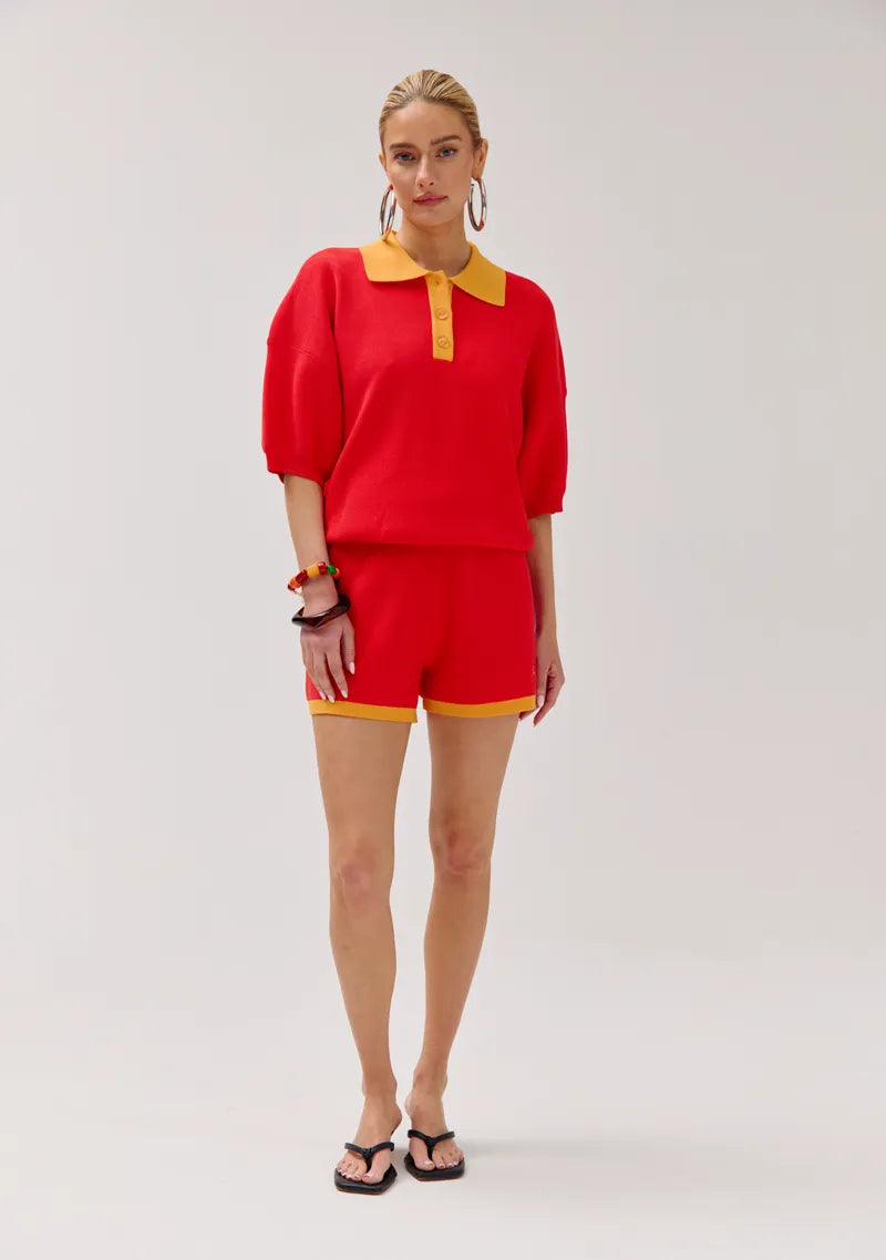Short Loki van Harper & Yve, kleur Poppy Red