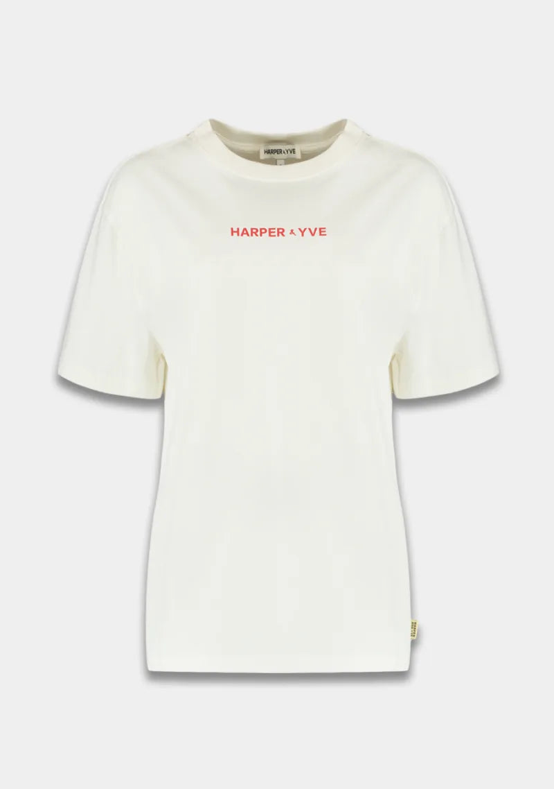 T-shirt Mexican back van Harper & Yve, kleur Ecru