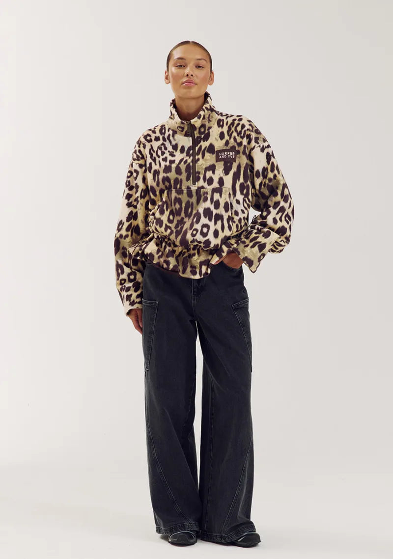 Mina Longsleeve van Harper & Yve, kleur Wild Lexie Leopard