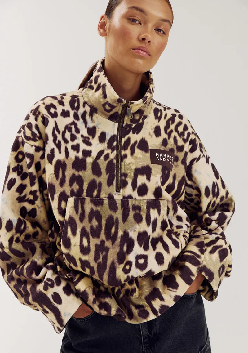Mina Longsleeve van Harper & Yve, kleur Wild Lexie Leopard