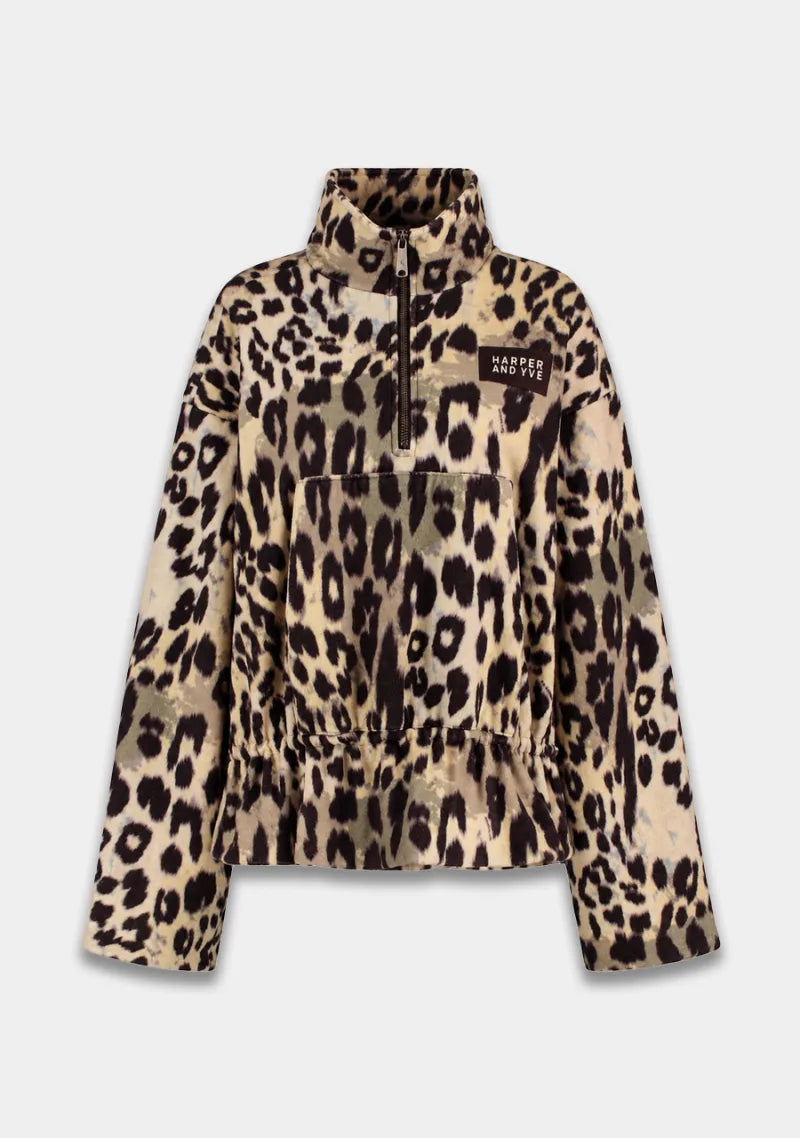 Mina Longsleeve van Harper & Yve, kleur Wild Lexie Leopard