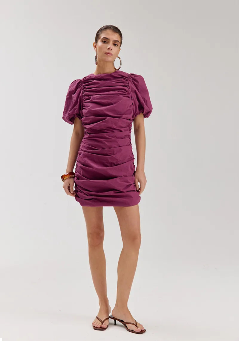 Jurk Nils van Harper & Yve, kleur Cassis