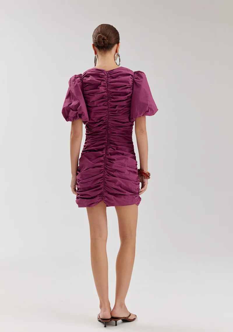 Jurk Nils van Harper & Yve, kleur Cassis