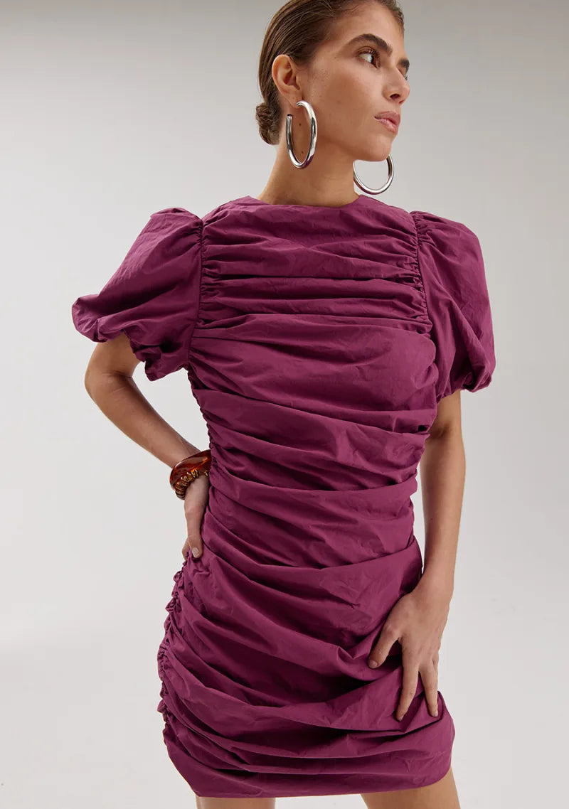 Jurk Nils van Harper & Yve, kleur Cassis
