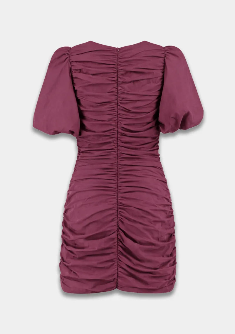Jurk Nils van Harper & Yve, kleur Cassis
