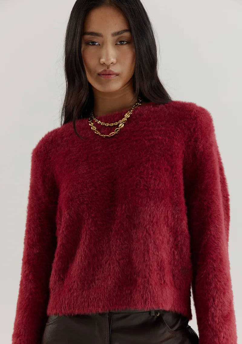 Nina Jumper van Harper & Yve, kleur Ruby Red
